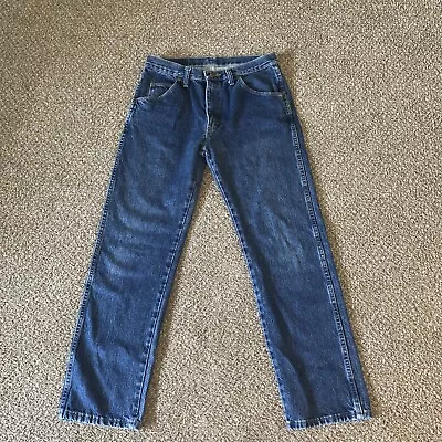 Wrangler Men's Premium Quality Relaxed Fit Denim Blue Jeans Sz 31x30 • $10.99