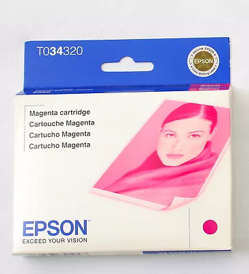 Genuine Epson T034320 Stylus Photo 2200 Magenta Ink Sealed Box Exp 2007-2009 • $15.99