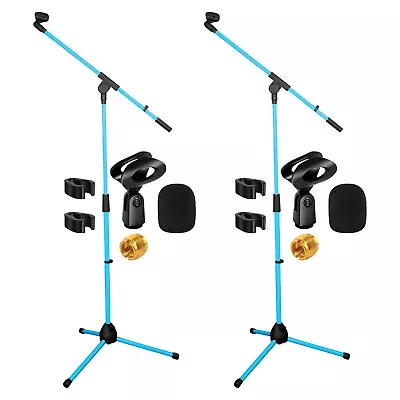 5Core 2x Microphone Boom Telescoping Stand Tripod Holder Mic Clip Arm Studio🔵 • $29.99