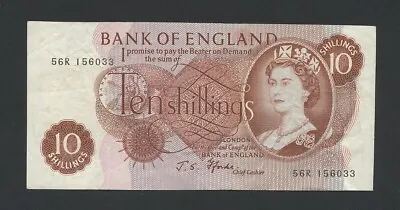 BANK OF ENGLAND 10 Shillings Fforde R-FIRST 1967 B309 Banknotes • £8