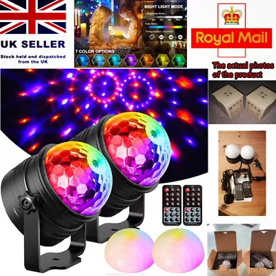 £14.69 • Buy 2X Party Magic Ball Light LED Party Disco RGB Rotating Club DJ Stage Lights UK