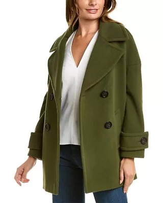 Cinzia Rocca Icons Short Wool & Cashmere-Blend Coat Women's  6 • $274.99