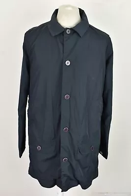 CATEGORY A Blue Trench Coat Size L Mens Button Up Outdoors Outerwear Menswear • $24.12