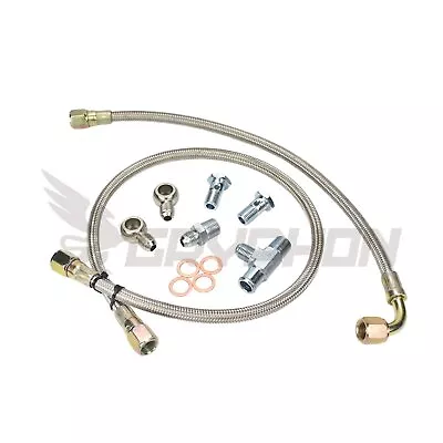 Braided Turbo Water Line Kit For Nissan Patrol TD42 GQ Y60 4.2 TD05H 16G 18G 20G • $72.59