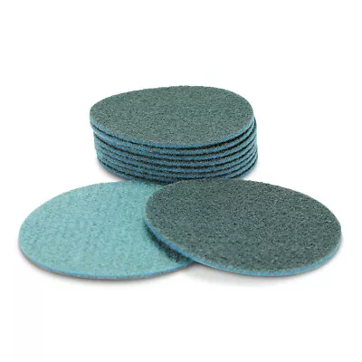 10 Pack - 7  Hook And Loop Surface Conditioning Sanding Discs Blue - Fine • $69.99