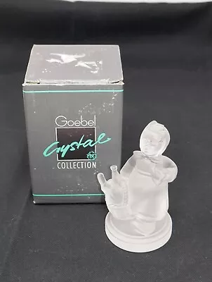 Goebel MJ Hummel 3.625  Visiting An Invalid Frosted Glass Figurine  • $19.99