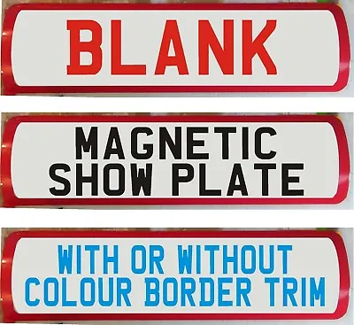 Magnetic Motor Trade Show Room Number Plate Sign Blank White Or Yellow 2 Sizes • £7