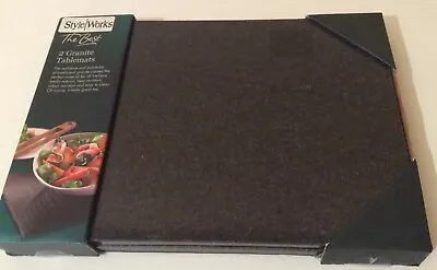 £35 • Buy BNIB Style Works  2 Genuine/Solid Granite Placemats