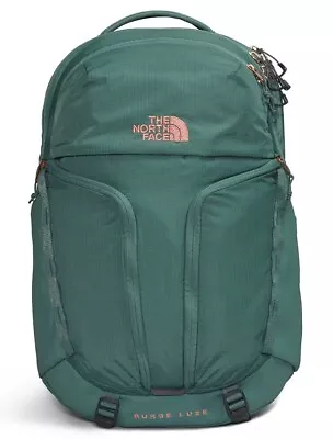 The North Face W Surge Luxe Laptop Backpack Dark Sage/Burnt Coral NF0A81E9050-OS • $188.33