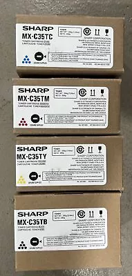 OEMGenuine SET Sharp MX-C35T CMYK Toner Cartridge For MX-C357F MX-C407P • $324.99