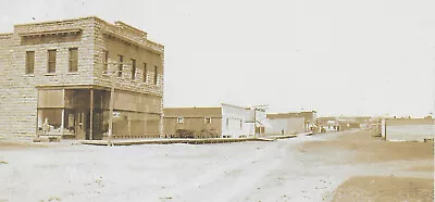 RPPC Of Sparsely Populated Street View – Postmarked Harlowton Montana 1909 • $63.75