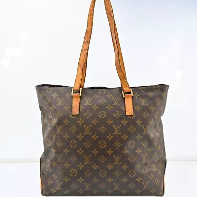 Authentic Louis Vuitton Monogram Cabas Mezzo Tote Bag M51151 J2844CG602 JUNK • $246