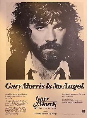 1983 Vintage Magazine Advertisement Album Gary Morris Is No Angel • $15.99