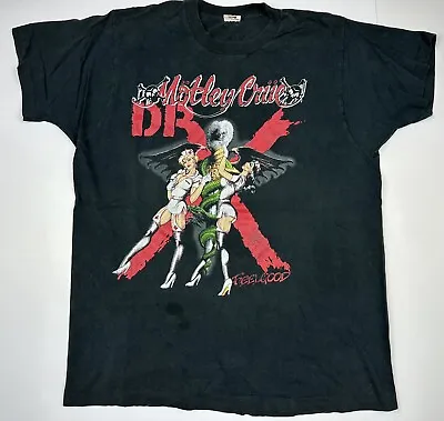 Vintage Motley Crue Shirt Dr Feelgood Concert Tour T-Shirt (See Measurements) • $104