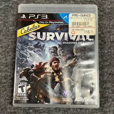 PS3 PlayStation 3 - Cabelas Survival Shadows Of Katami • $4.50