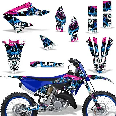 Dirt Bike Skins Graphics Kit Decal Sticker Wrap For Yamaha YZ125 YZ250 2022 BLUE • $118.97