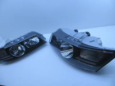 Black Headlights Head Lamps Pair Vz Ss Holden Commodore Projector Ss Vz New Pair • $499