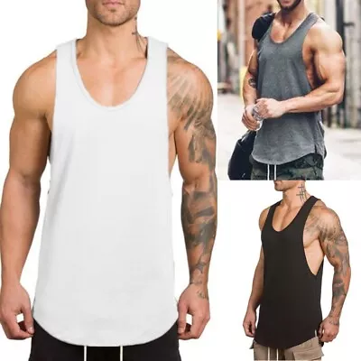 £10.87 • Buy Gym Vest Men Muscle M~2XL Shirts Singlet Tank Tops Bodybuilding Fashion