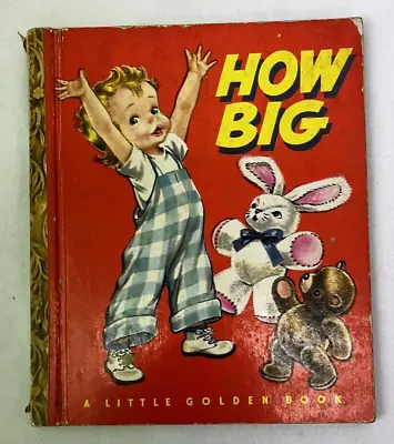 Vintage Little Golden Book How Big 1949 Corinne Malvern • $15