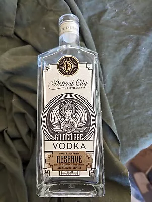 Detroit City Distillery Vodka Bottle - Detroit MI  - 750 ML EMPTY UNUSED • $9.99