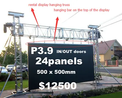2023 P3.OUTDOOR/INDOOR 10ft X6ft Refresh 4680Hz LED VIDEO  LED VIDEO WALL • $10999