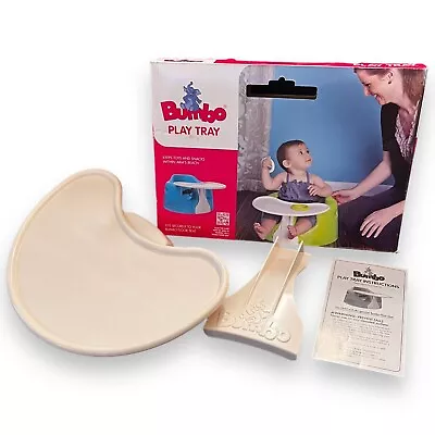 NEW Bumbo Baby Play Or Food Floor Seat Tray 3-12 Months White Eating Infant • $24.95