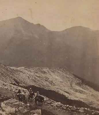 Mt. Adams & Madison From Mt Washington Carriage Road NH Soule Stereoview C1870 • $13