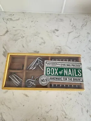 Professor Puzzle - Puzzle Academy Box Of Nails - INCOMPLETE • $19.99