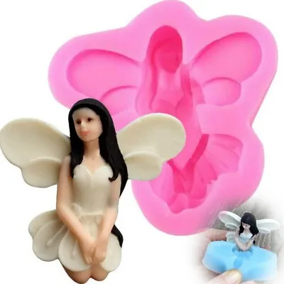 Fairy Angel Elf Silicone Mould For Sugar Craft Fondant Cake Decorating Baking • £6.99