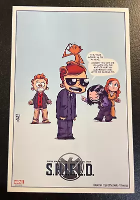 S.H.I.E.L.D. 1 Lithograph Print Skottie Young Baby Vision Deadpool Vol 3 1 Copy • $11