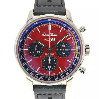 BREITLING A25310 Top Time Chevrolet Corvette Chronograph Red #KN283 • $5403.42