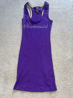 Active Basics Size Small Purple Ribbed Tank Top Bridesmaid • $2.77