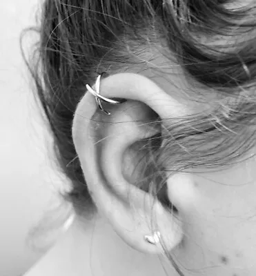 Silver Ear Cuffs! Available In 6 Styles & In Singles / Pairs - Non Pierced Ears. • $3.67