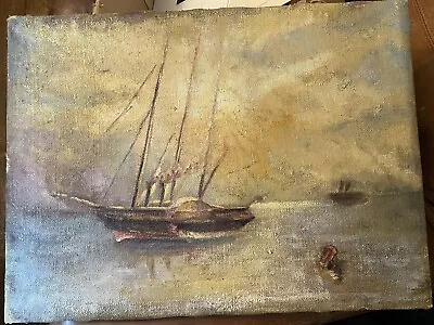 £1 • Buy After Turner Steamer At Sea Unframed