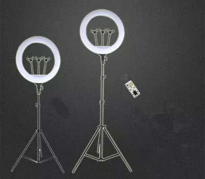 $12.95 • Buy 10  RGB 14  18  LED Ring Light Lamp Phone Selfie Camera Studio Tripod Remote OZ