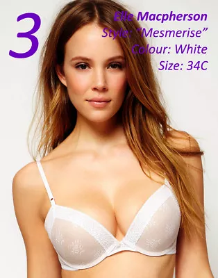 NWT Elle MacPherson MESMERISE Bra White & Nude 34C • $20