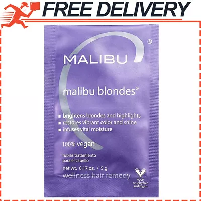 Malibu C Blondes Wellness Remedy Removes Discoloration From Blonde Hair 5g • $16.86