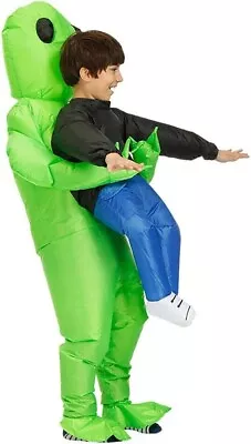 Boys Inflatable Alien Pick Me Up Costume Child Kids Halloween Alien Fancy Dress • £24.99