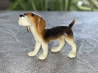 Vintage Hagen Renaker Miniature Beagle Figurine Porcelain 1-1/2” Tall • $16.70