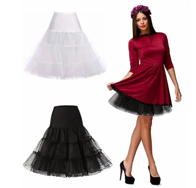 £9.86 • Buy RULTA 26  Retro Underskirt 50s Petticoat Swing Vintage Rockabilly Net Skirt SH