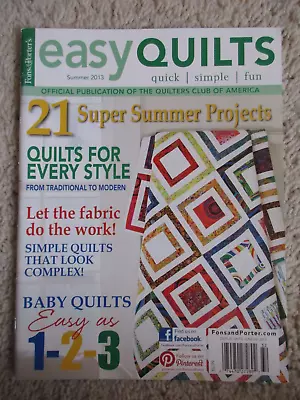 Fons & Porter's Love Of Quilting Magazine SUMMER 2013 • $2.50