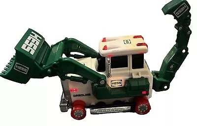 RARE - GREEN HESS 2013 TOY TRACTOR BACKHOE Runs Forward And Backward Lights Up!! • $15