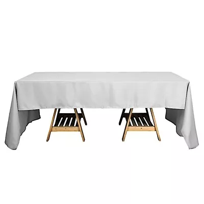 Polyester Rectangular TABLECLOTH Wedding Catering Dinner Linens Decorations SALE • $15.44