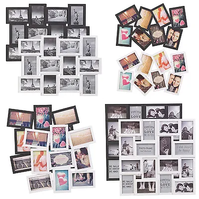 8/9/12/16/18/24 Photos Large Multi Picture Frame Collage Aperture Decor Memories • £21.99