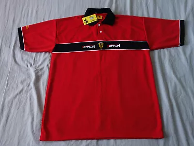 Vintage Ferrari 1996 Michael Schumacher Polo T Shirt • £35.99