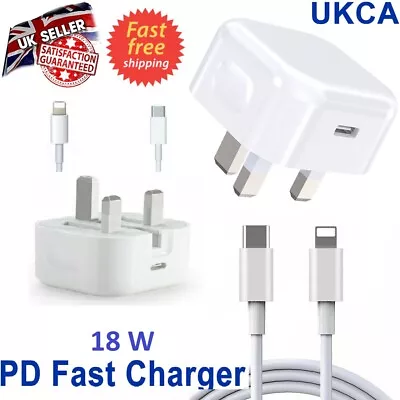 £10.98 • Buy For IPhone 14 13 12 11 Pro X XR XS MAX Fast Charging USB-C PD Plug Charger Cable
