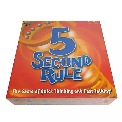 University Games 5 Second Rule Board Game-family Game-new Sealed • $30