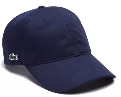 Lacoste Contrast Strap Cotton Cap Navy Blue • $129.25