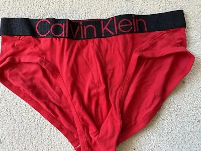 Calvin Klein Mens Briefs Red Size Large • $25