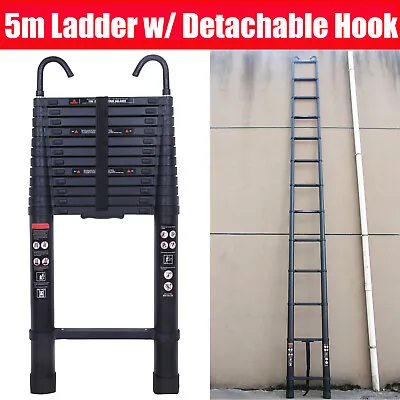 New Aluminum Telescoping Extenable Step Ladder Extension Ladder Collapsible Fold • $131.32